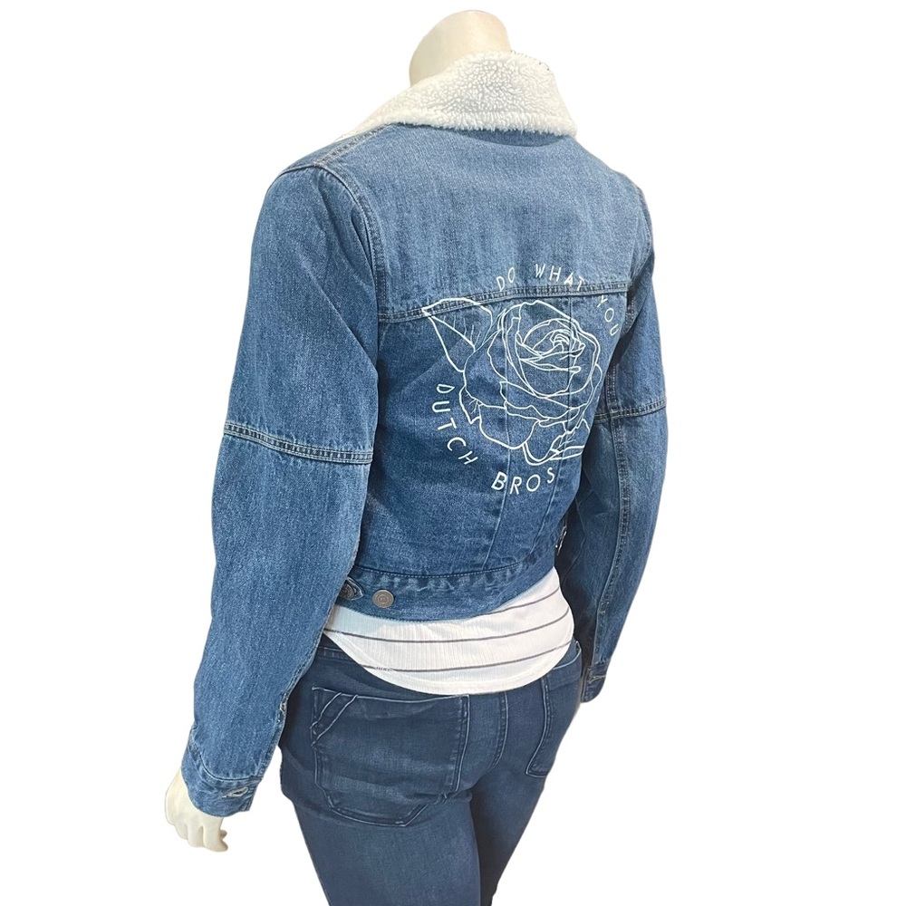 Dutch Bros. Sherpa Lined Denim Jacket - Picture 6 of 12